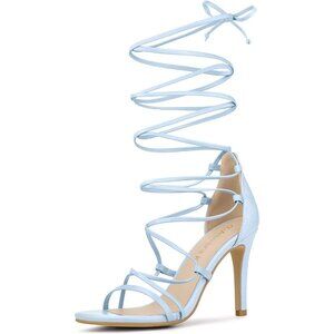 Women's Strappy Straps Lace Up Stiletto Heel Sandals